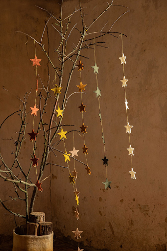 Falling Stars Garland - Gold