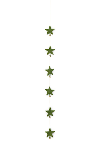 Falling Stars Garland - Olive