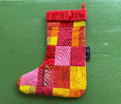 Patchwork Stocking (Red Multi)