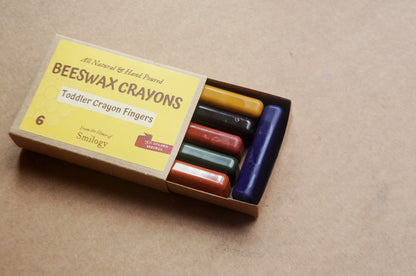 Beeswax Finger Crayons - Set of 6